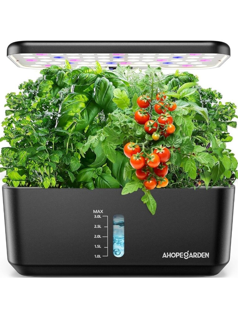 Hydroponic Indoor Garden System - 10 Pod Kit with LED Grow Lights